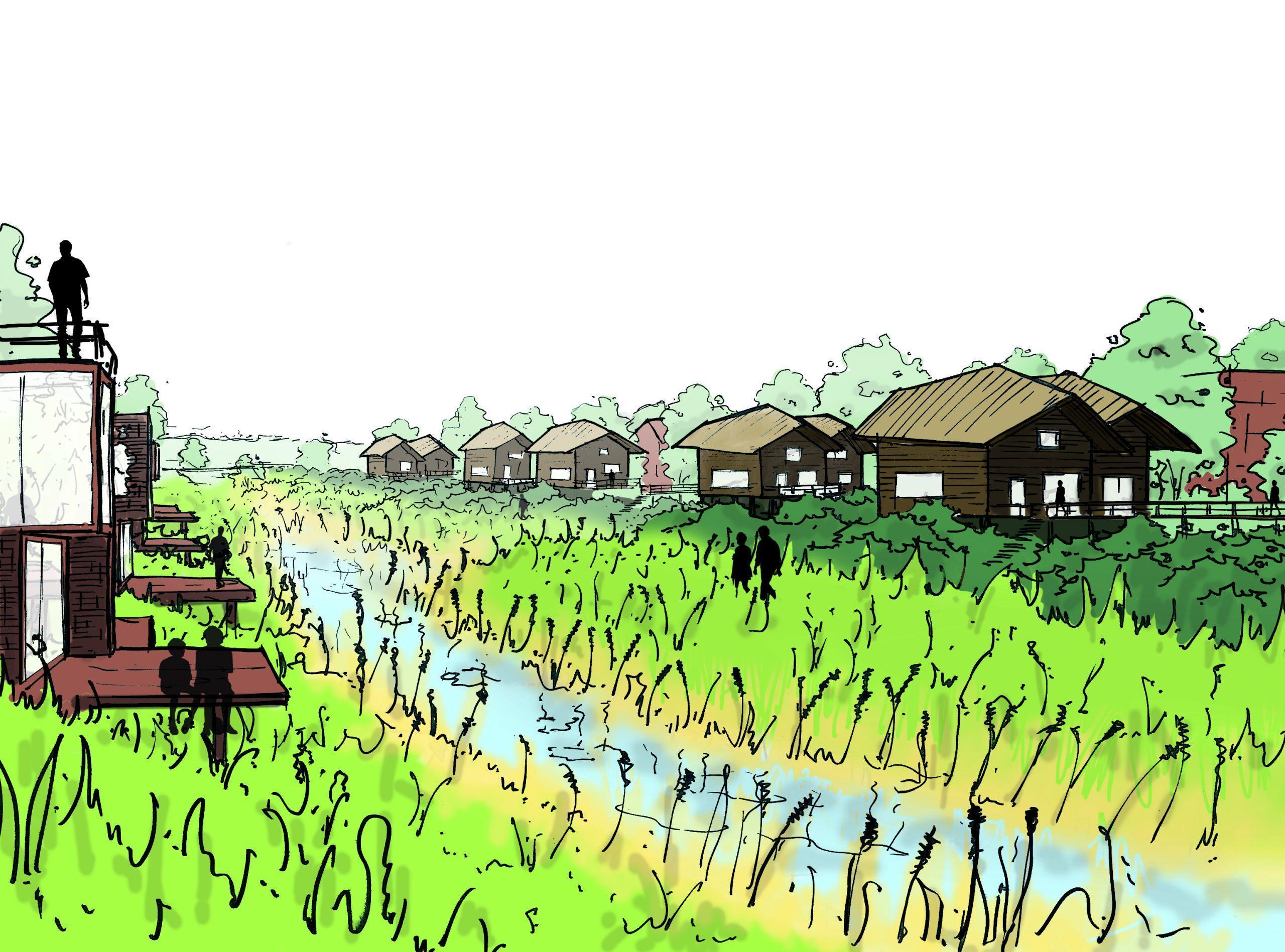 _H0_Riverstone_BL_081118_perspectief paalwoningen rijnenburg