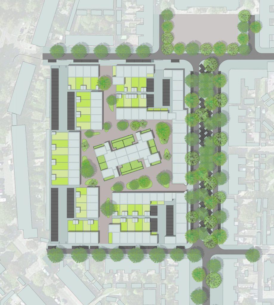 Stedebouwkundig plan plattegrond Celsius Woensel West